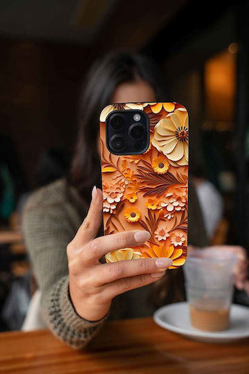 Sonique 3D Flower Series Case for Xiaomi Redmi 13 4G Poco M6 4G Orange