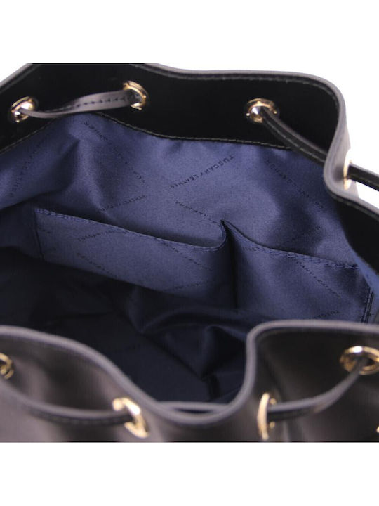 Vittoria Leather Women's Pouch Shoulder Black