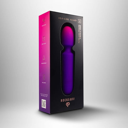 Rocks Off Glo-girl Mini Δονητής Μασάζ 16.9cm Μωβ