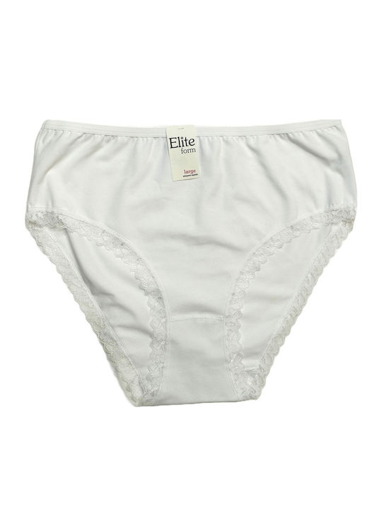 Damen Slip mit Spitze White