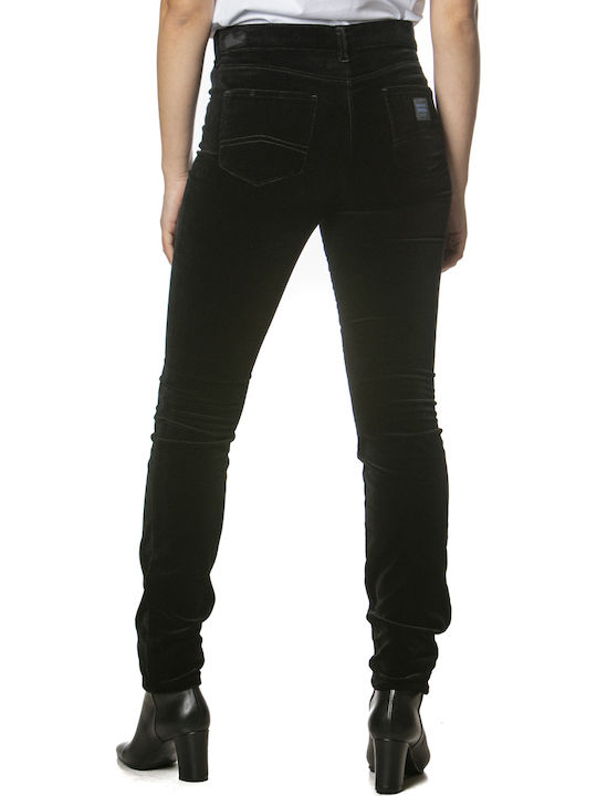 Damen Stoff Hose Schwarz