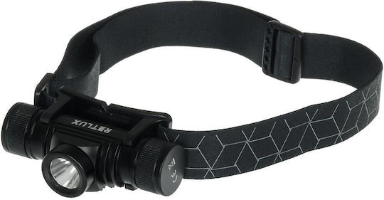 Retlux Rechargeable Headlamp LED Waterproof IP65 with Maximum Brightness 800lm