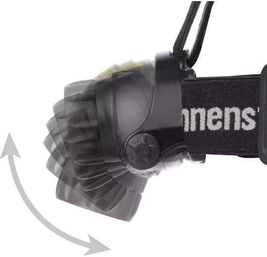 Brennenstuhl Rechargeable Headlamp LED UV IP44 with Maximum Brightness 400lm Black