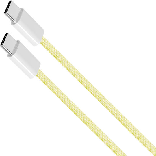 Usb Type C Cable Usb Type C 60 W 1 M Yellow Kruger&matz Basic