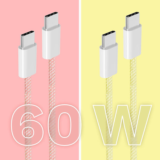 Usb Type C Cable Usb Type C 60 W 1 M Yellow Kruger&matz Basic