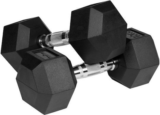 Hexagon Rubber Dumbbell Weight 1 x 10kg