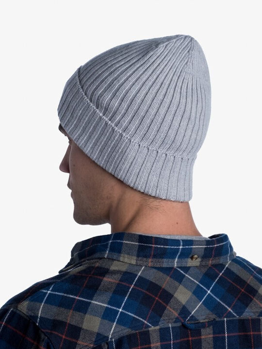 Buff .10.00 Ribbed Beanie Cap Gray