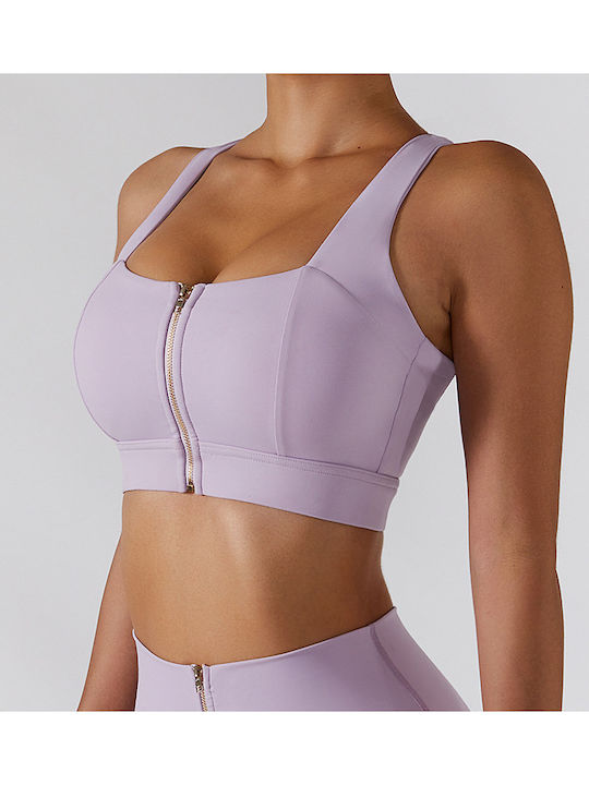 Pilar Women's Athletic Sports Bra Lilac