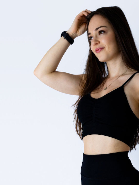 Azora Women's Athletic Sports Bra Black