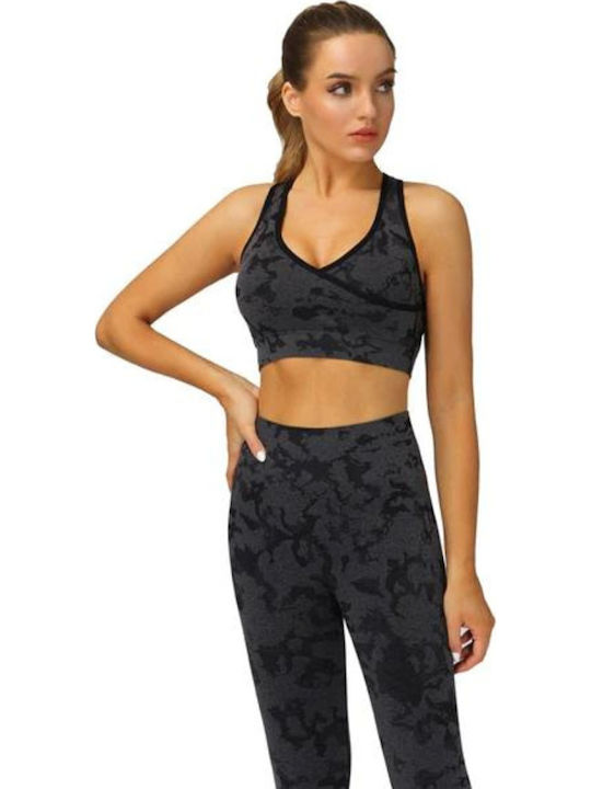 Anny Women Athletic Sports Bra Gray