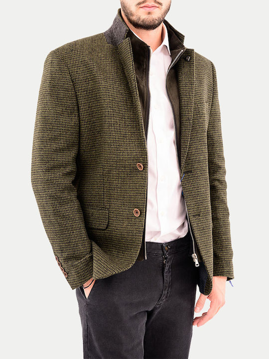 Leonardo Uomo Men's Suit Jacket Forest Green Olive