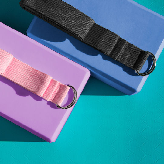 Yoga Strap Exercise Band Pink Rebel Active
