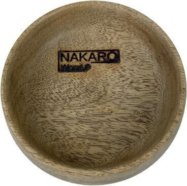 Nakaro Wood Μπωλ Σερβιρίσματος Στρογγυλό Ξύλινο με Διάμετρο 12εκ.