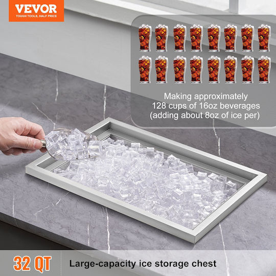 Vevor Aluminum Ice Bucket Container 30.25lt