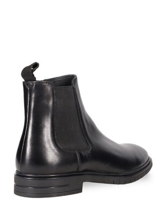 Leather Black Men's Boots