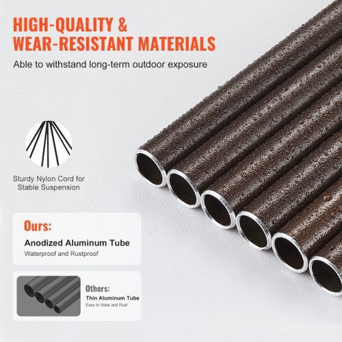 Vevor Decorațiune de Grădină Aluminiu 6buc JSFLHS50INCH7Q7SMV0