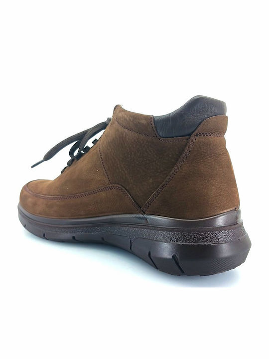 Leather Brown Men's Boots Waterproof