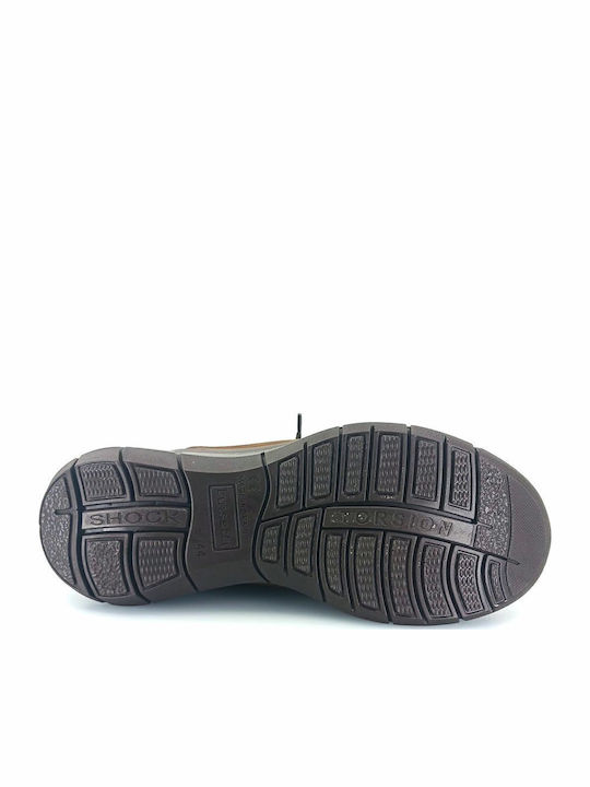 Leather Brown Men's Boots Waterproof