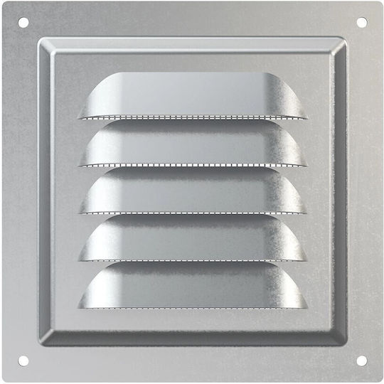 Mmotors Lüftungsgitter 12x12cm Quadratisch mit Sieb