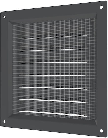 Mmotors Persidă de Ventilație 15x15cm Pătrată cu Plasă de Ventilație