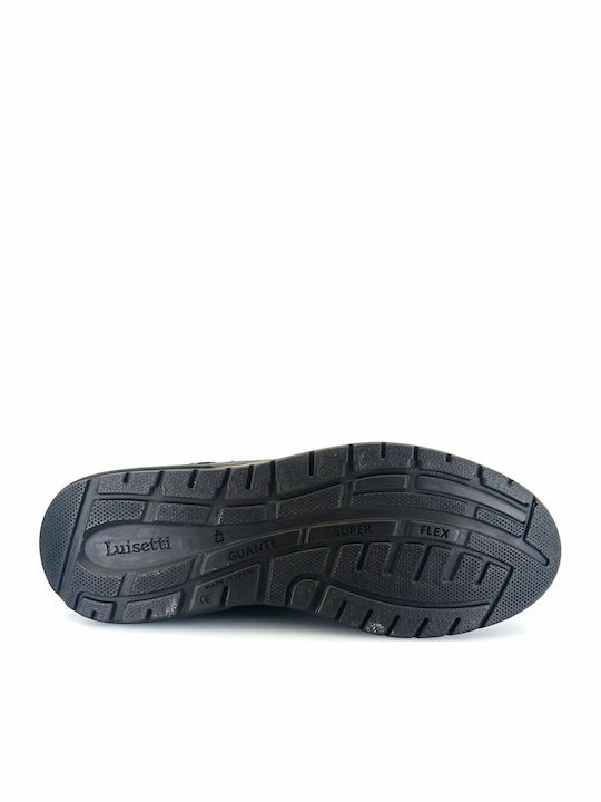 Herren Sneakers Black Leather