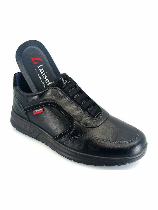 Herren Sneakers Black Leather