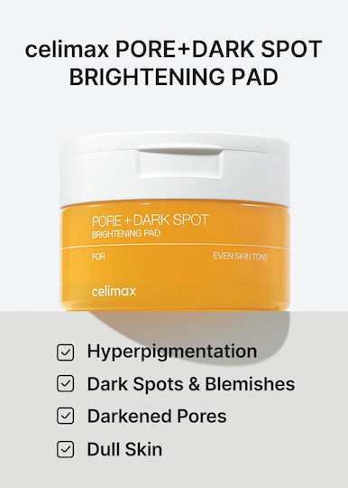 Celimax Pore + Dark Spot Brightening Pads Facial Toning 40pcs