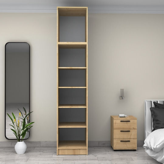 Ușă simplă Dulap de Haine Victoria cu Spațiu de Depozitare Natural Beech 50x60x240cm