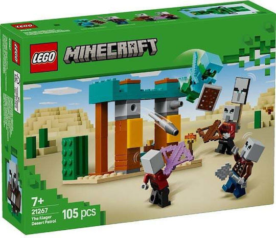 LEGO Minecraft The Illager Desert Patrol for Ages 7+ 105 Pieces