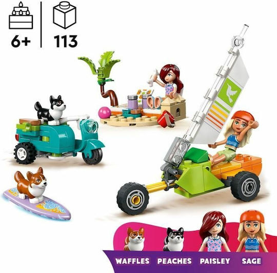 Lego Friends Surfing Dogs and Scooter Adventure for 6+ Years 113pcs