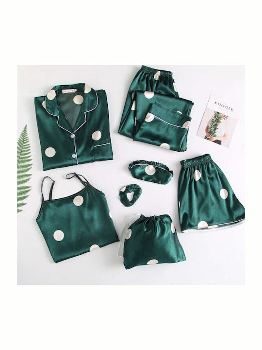 La Lolita Amsterdam Summer Women's Green Pyjama Set Alexa