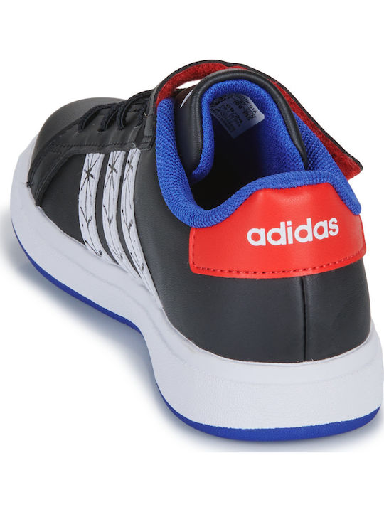 GRAND COURT Παιδικά Sneakers με Σκρατς Μαύρα