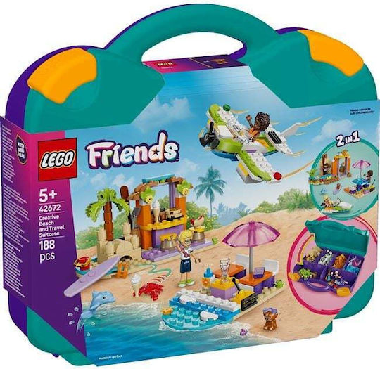 Lego Friends Creative Beach and Travel Suitcase for 5+ Years 188pcs