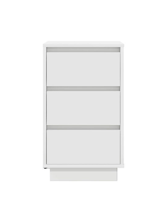 Комод Дървен Бял 38x34x65см