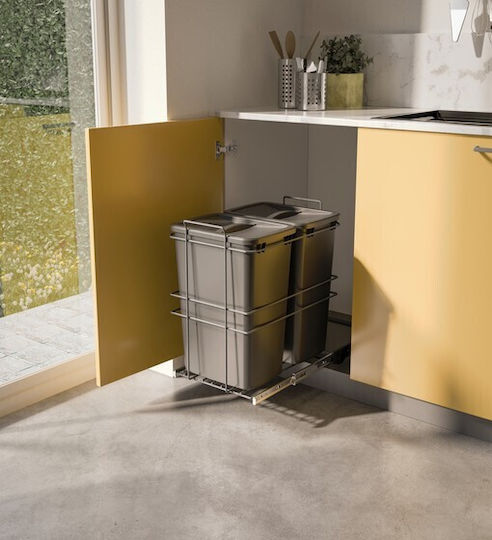 Emuca Kunststoff Gewerbliche Abfallbehälter Recycling 35Es Gray