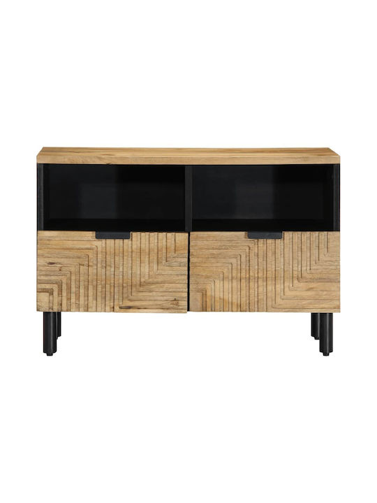 TV Stand from Solid Wood Coffee L70xW33xH46cm