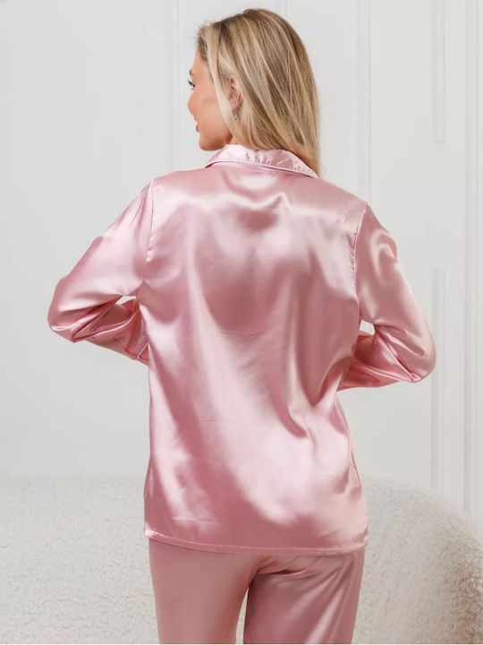 La Lolita Amsterdam Summer Women's Pyjama Set Soft Pink Elia