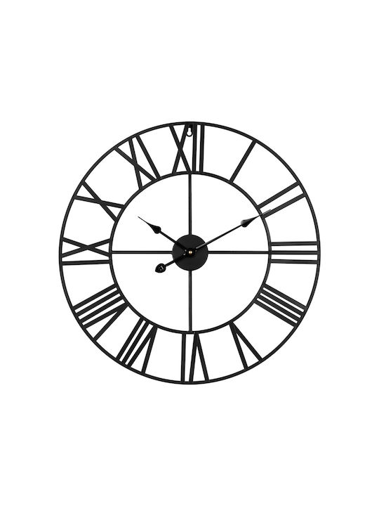 Wall Clock Black Ø60cm