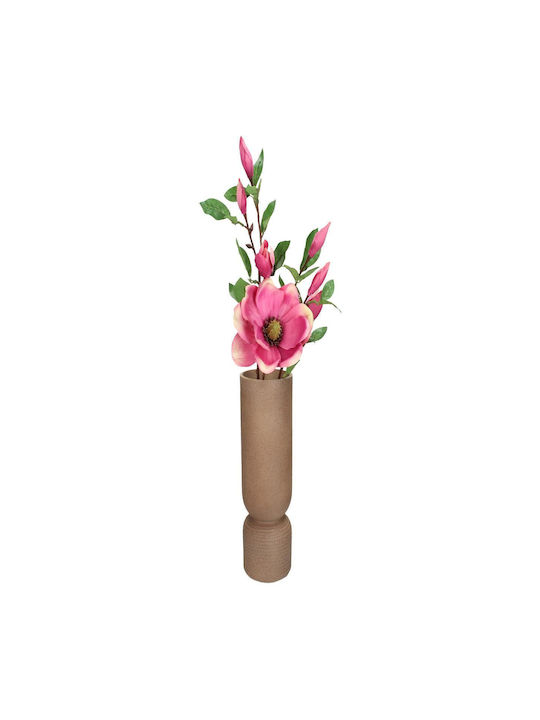 ArteLibre Vază Decorativă Polirosină Maro 10.3x10.3x30cm 1buc
