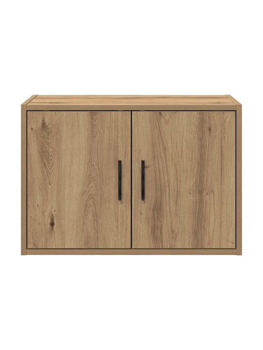 Wall Living Room Display Cabinet Made of Particle Board Brown 60x30x41cm