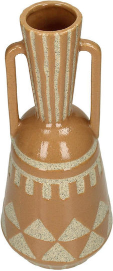 ArteLibre Vase Keramik Orange F11,5xH29,3cm