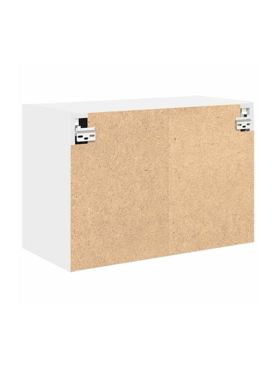 Wall Living Room Cabinet made of Particle Board White 60x30x41cm