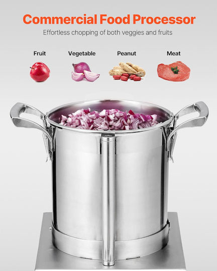 Vevor Food Processor & Vegetable Blender 4L Stainless Steel Food Grade
