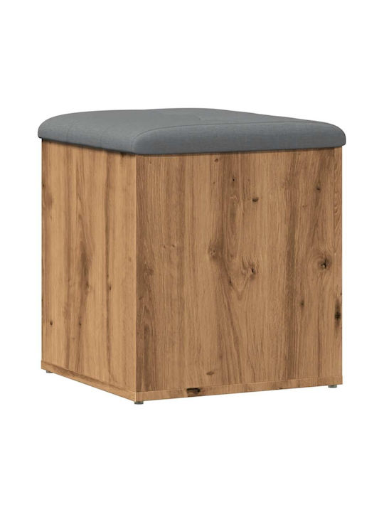 Stool For Living Room With Storage Space Wooden Coffee 42x42x45cm