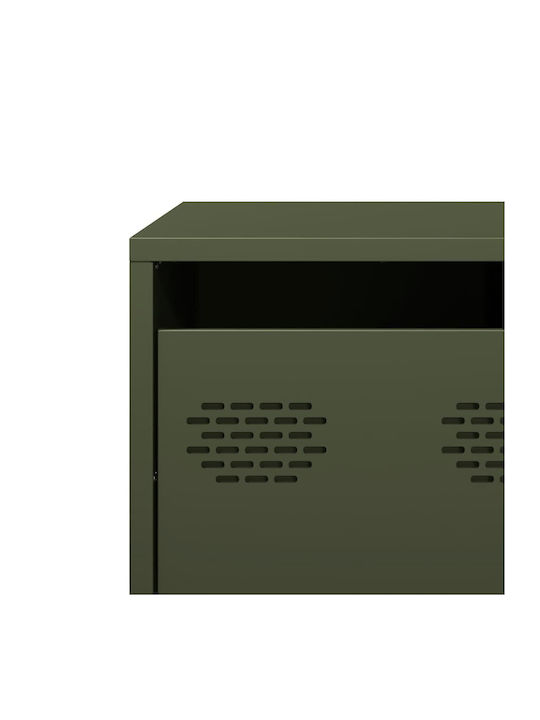Rectangular Side Metal Green Coffee Table W68.5xL50xH43.5cm