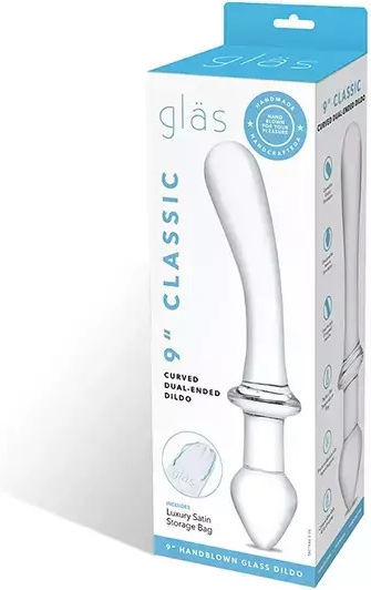 Glas Dildo Γυάλινο Dildo Διάφανο