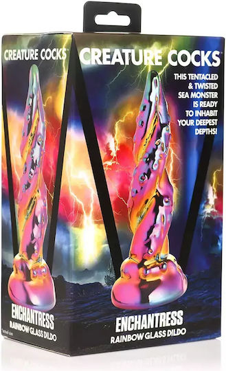 XR Γυάλινο Dildo με Βεντούζα Ροζ
