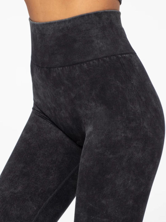 Paulina Training Women's Long High Waist Gray Leggings