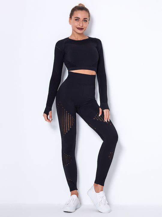 Mitchell Training Women's Long High Waist Leggings Black