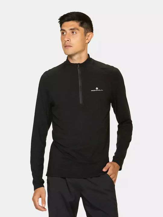 Ronhill Bluza termica pentru femei cu maneci lungi Negru